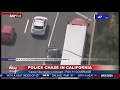 FAST POLICE CHASE: Suspect Out Of Control In California