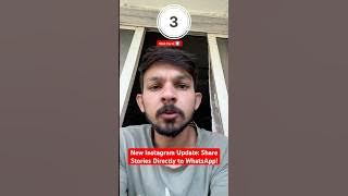 How to Share Instagram Stories to WhatsApp in One Click! #shorts