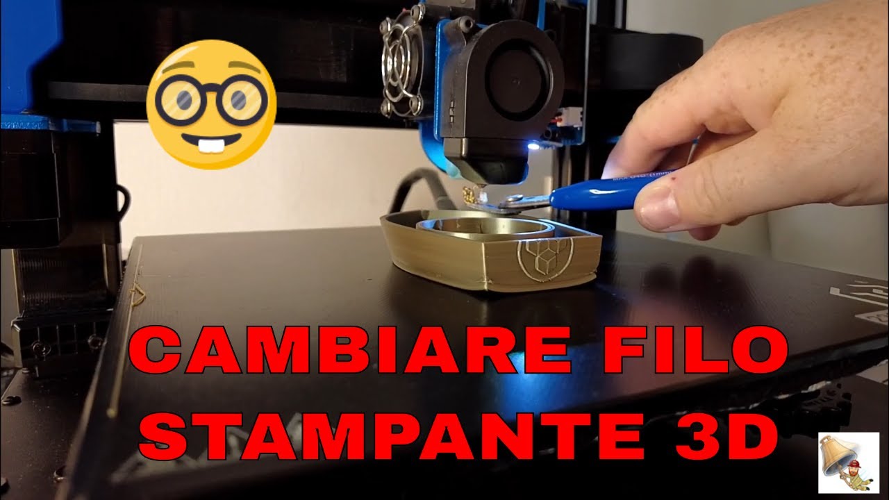 COME CAMBIARE 🔄 IL FILAMENTO DELLA STAMPANTE 3D DURANTE LA STAMPA ...