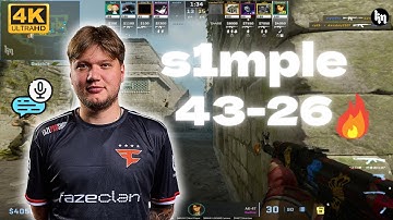 s1mple (43-26) SoloQ (Ancient) +VOICE COMMS | FACEIT 3100 Elo | July 17, 2025 | CS2 POV/DEMO