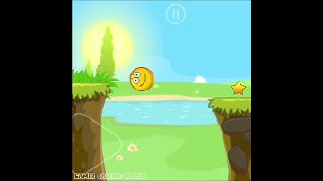 Red Ball 4 Double Jump Helmet square push Golden Ball in Valley failed