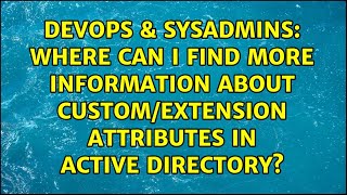Where can I find more information about custom/extension attributes in Active Directory?