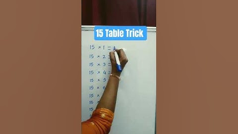 🤗 Easy trick to learn table of 15/Multiplication Table of 15/Maths tables/#shorts #shortsfeed