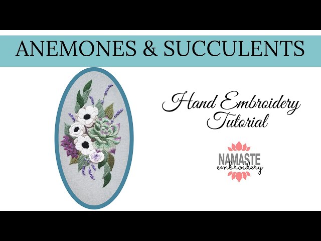 Anemones and Succulents Pattern Tutorial