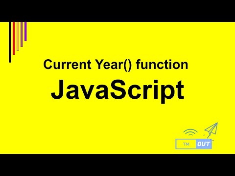 Print Current Year | Automatically Update Year On Website | Javascript Year  Function| Javascript |Js - Youtube