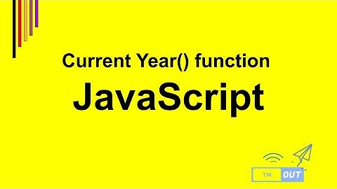 print current year | automatically update year on website | javascript year function| javascript |JS