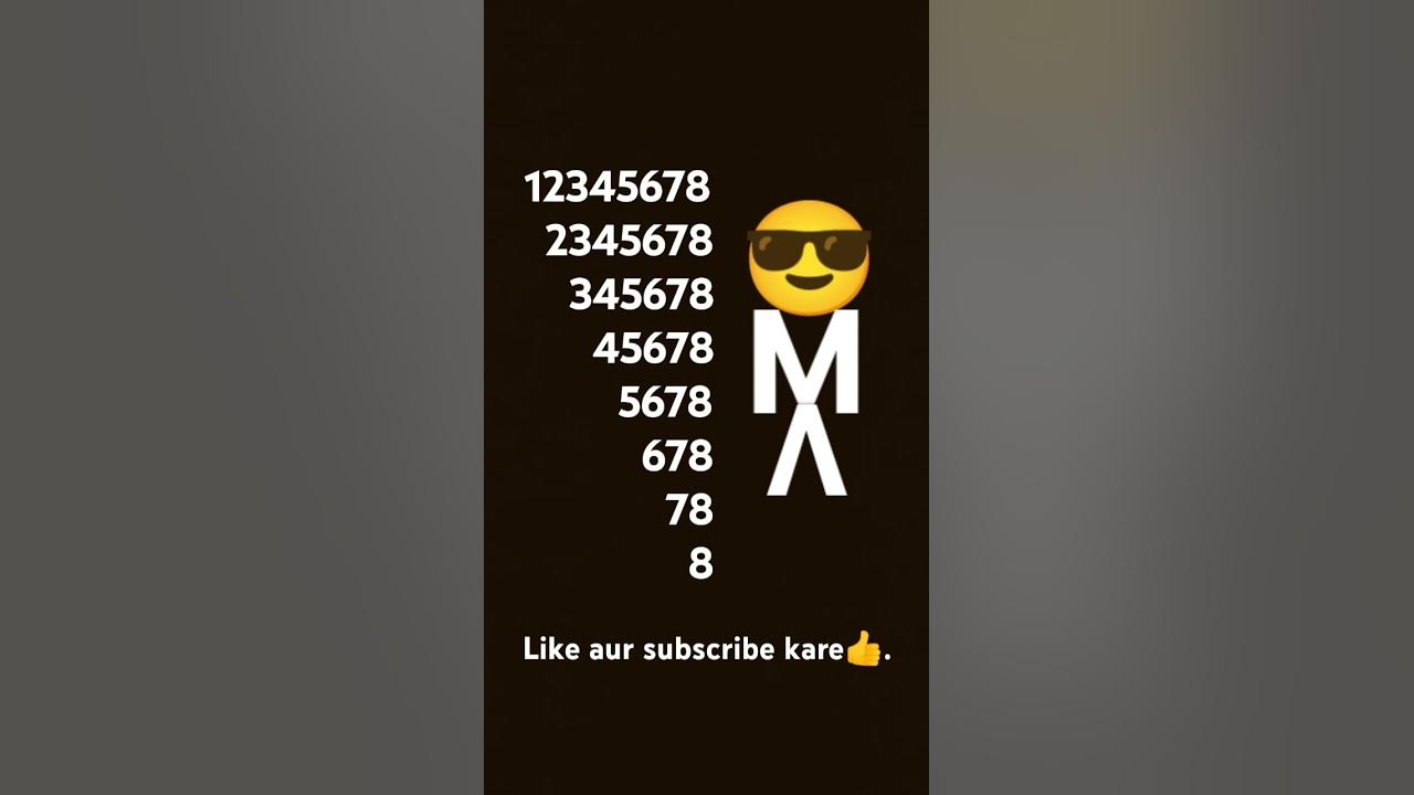 12345678challange✅ #number #comment #like #subscribe #youtube #challange #12345678 #song #music#edit