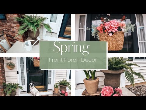 SPRING FRONT PORCH DECORATING IDEAS | SMALL FRONT PORCH DECOR IDEAS FOR SPRING