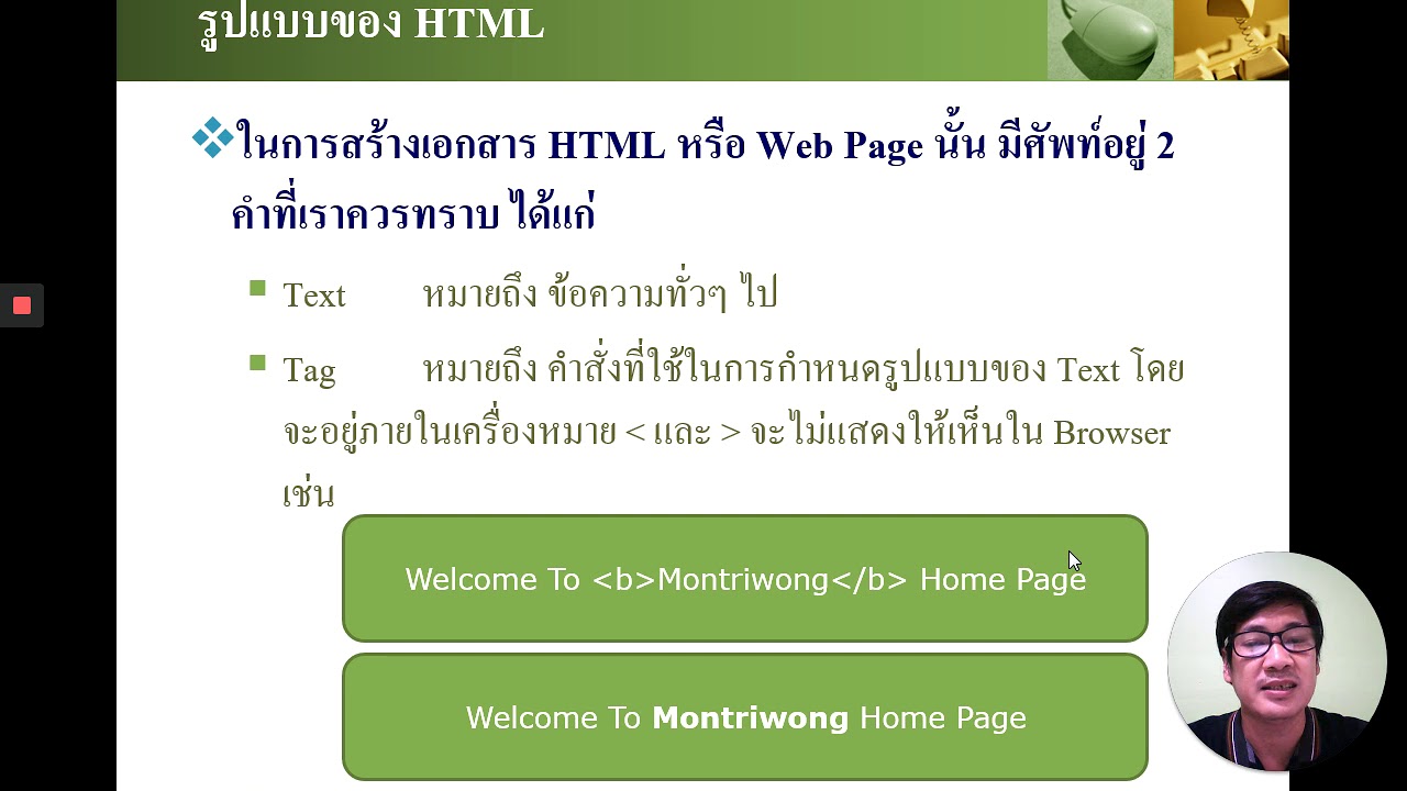 ความ หมาย html  Update New  ความรู้เบื้องต้นเกี่ยวกับภาษา HTML