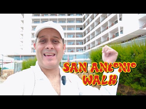 San Antonio Ibiza Walking: Nyx Hotel To Ah Axel Beach Hotel