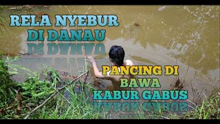 mancing ambyar terbaru , pancing di bawa kabur gabus || mancing gabus _ najur ikan gabus umpan katak