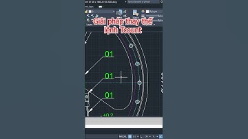 Hướng dẫn sử dụng lệnh Tcount trong AutoCAD - Bí quyết đơn giản để đếm các đối tượng #shorts
