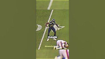 DK Metcalf BODIED the DB while mic’d up 👀😂 #shorts