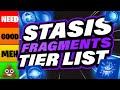 The BEST Stasis Fragments in Destiny 2 Tier List!