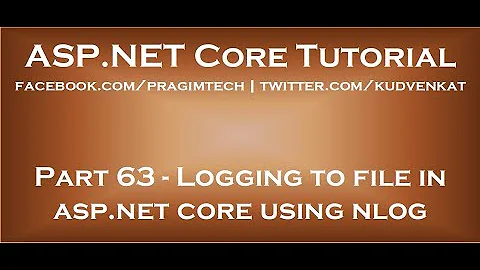 Logging to file in asp net core using nlog