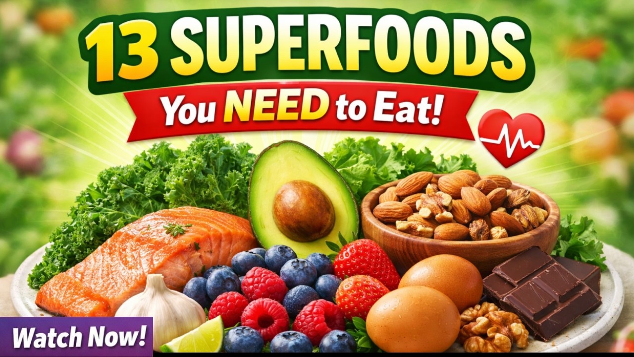 Eat These 13 Superfoods Every Day for Incredible Health Benefits - YouTube