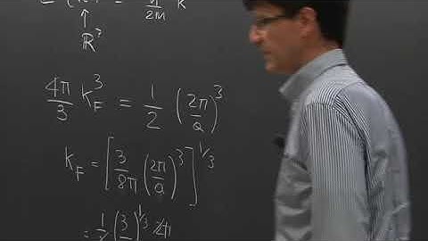 Solid State Physics - Lecture 13 of 20