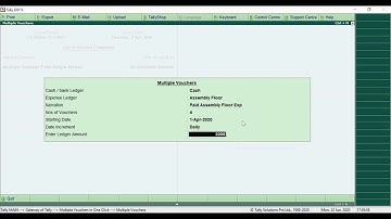 Multiple Voucher From Single Screen Add-on