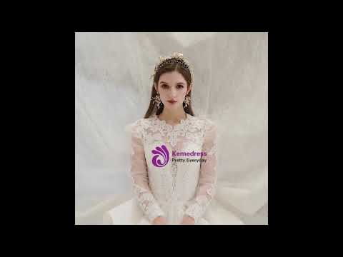 kemedress-ivory-white-lace-laong-sleeve-backless-appliques-wedding-dress