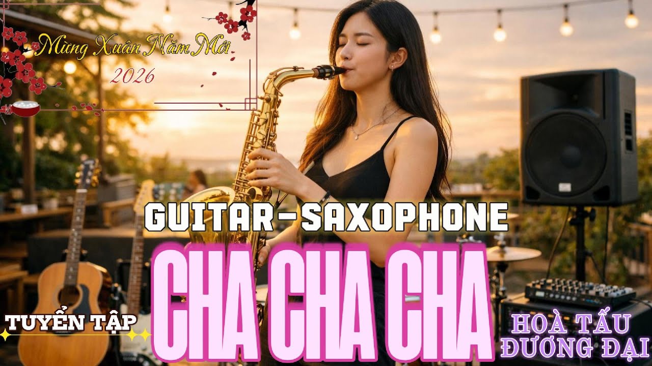 NHẠC CAFE XUÂN 2026 | GUITAR SAXOPHONE CHA CHA CHA HOÀ TẤU ĐƯƠNG ĐẠI