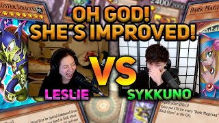Sykkuno COULD NOT BELIEVE Leslie’s PLAYS on her NEW DECK! | Yu-Gi-Oh! Master Duel