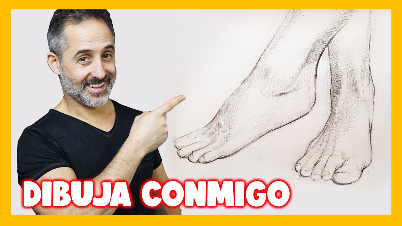 🦶🏻DIBUJO de PIES.🦶🏻 EJERCICIO de DIBUJO Guiado.