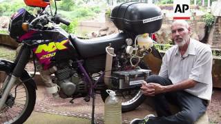 Brazilian inventor builds waterpowered motorcycle