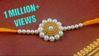 Ballchain Rakhi kaise banaye | how to make Rakhi 2019 |pearls Rakhi |rakshabandhan Special Rakhi