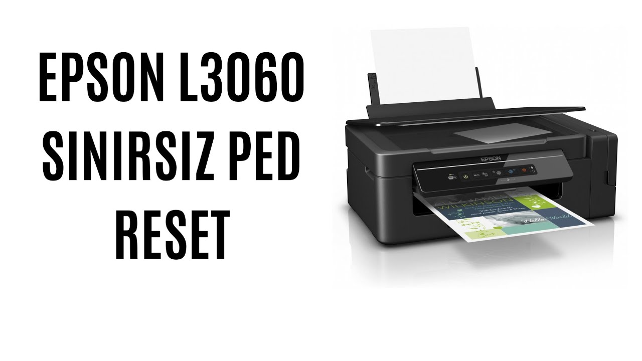 Epson l3060 adjustment program