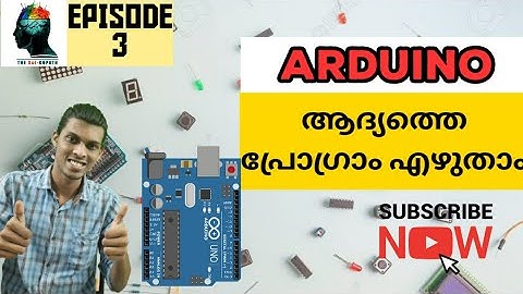 Episode 3- Basics of arduino _first program : C programming (Malayalam)