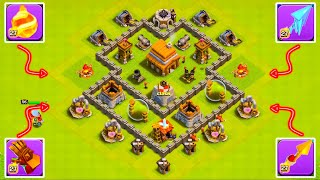 Heroes Equipment vs Town Hall 3 Base ! (Clash of Clans)