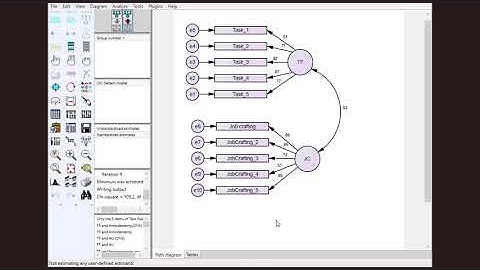 How to calculate standardized estimates in AMOS