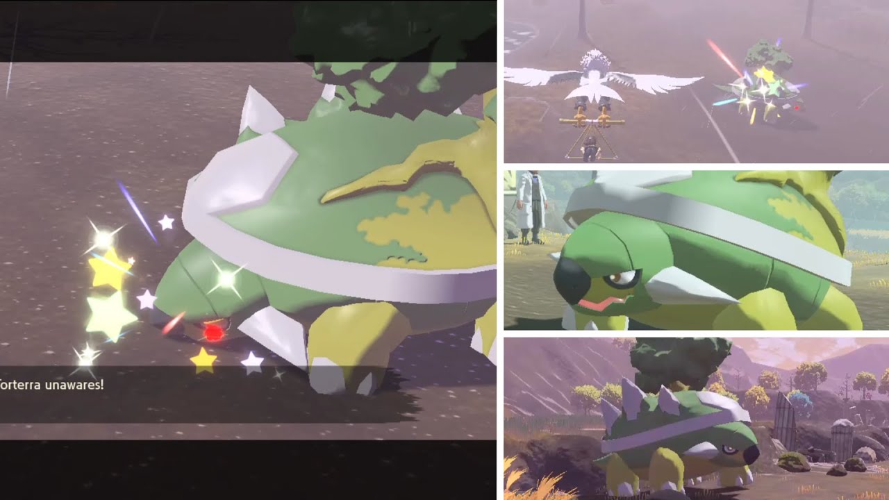 Pokémon Leggende Arceus - TORTERRA SHINY ALPHA Lv.70 ✨ Max Sforzo - Invio Veloce