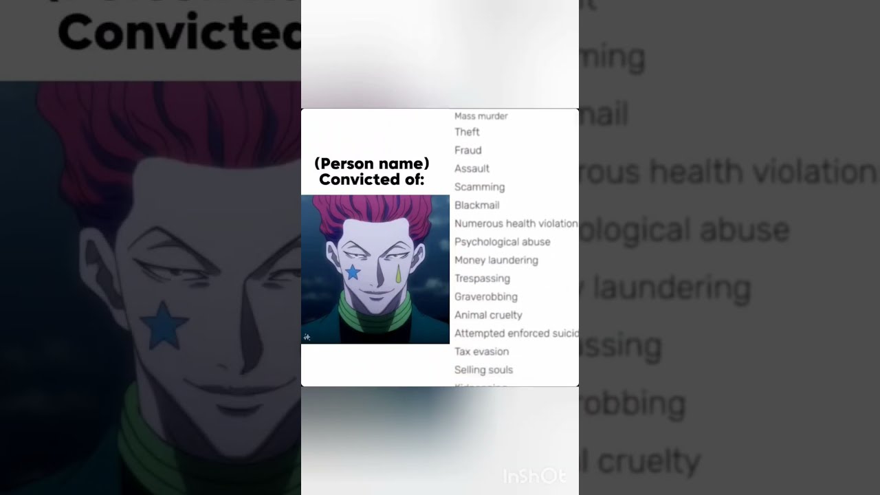 Hes Probably Done Worse Anime Edit Hisoka Hunterxhunter