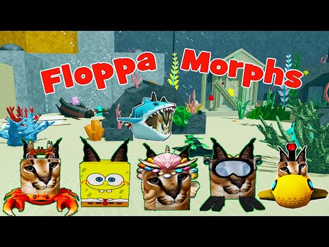 ШЛЁПА Карта воды ОБНОВЛЕНИЕ 21 морф Find The Floppa Morphs how to get shark floppa? Water Map Floppa