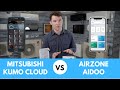 Mitsubishi kumo cloud wifi controller vs airzone aidoo ductless minisplit wifi controller