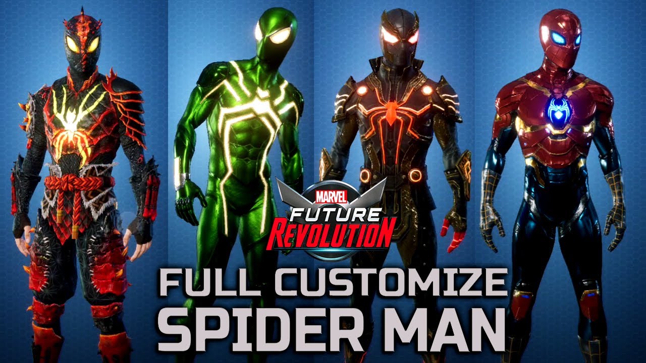 MARVEL Future Revolution Spider Man Full Character Customization All