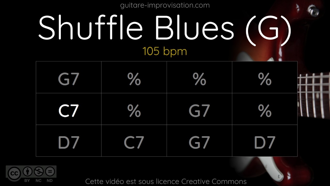 Blues Shuffle in G  Backing Track