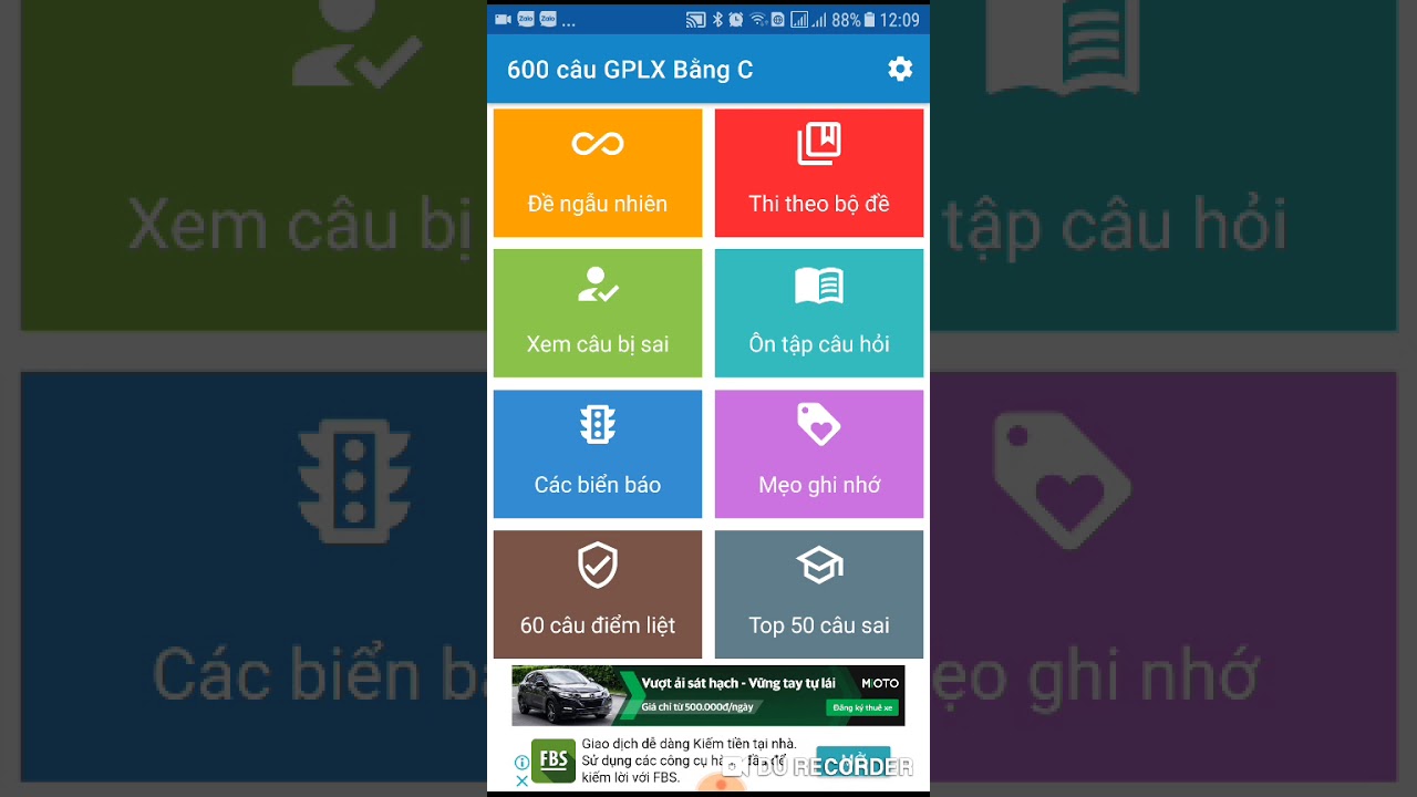 Phần mềm học lái xe ô tô trên điện thoại | Hướng dẫn tải ứng dụng ôn thi 600 câu hỏi trên điện thoại hệ Android