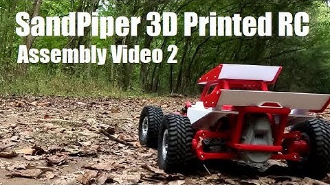 2 SandPiper 3D Printed Sand rail dune buggy assembly video by Black Crow- updated