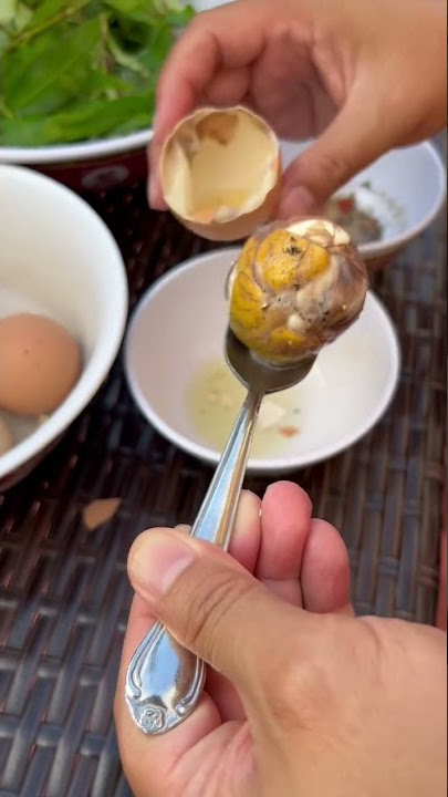 How to Eat a Balut? #vietnamesefood #delicacy #balut #weirdfoods #chickeneggs