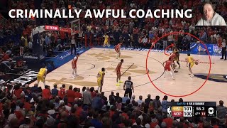 PELICANS criminally awful coaching vs. LAKERS | PLAY-IN