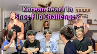 🍯Korean React To Shoe Flip Challenge TikTok Compilation2