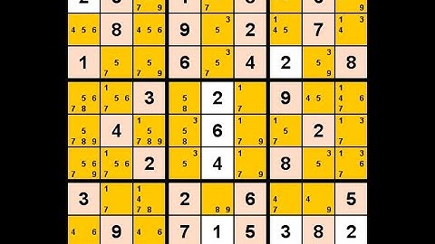 How to Solve Los Angeles Times Sudoku Impossible September 20, 2020 - XY-Wing