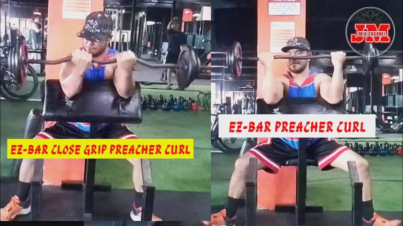 BICEPS WORKOUT USING EZ-BAR  