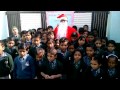 santa and children saying Thank you to soapbox