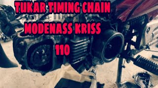 #20 cara tukar timing chain modenas kriss 110|DIY