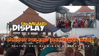 DISPLAY DRUMBAND LASKAR PELANGI DAN DRUMBAND SURYA NADA DI MUHAMMADIYAH WARULOR