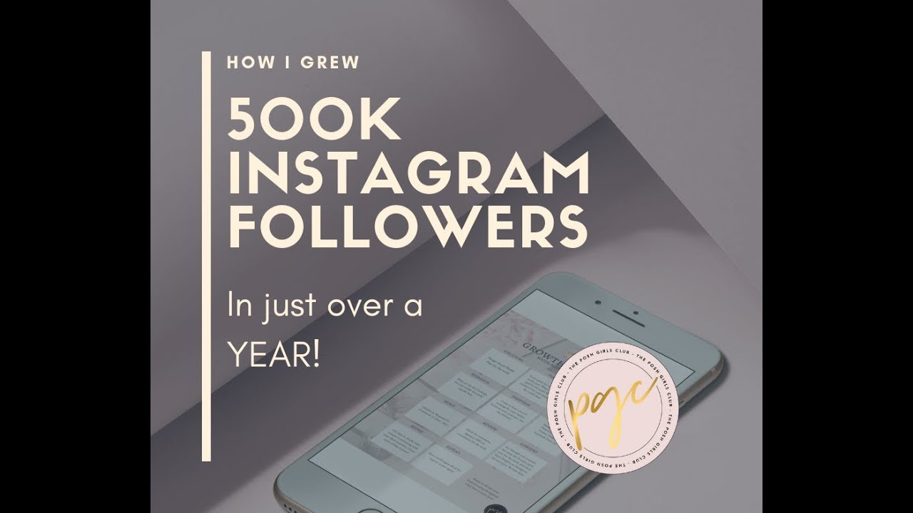 How I Grew 500K Instagram followers in just over a year ... How I Grew 500K Instagram followers in just over a year ... - 1280 x 720 jpeg 74kB