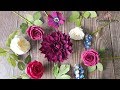 Dahlia Paper part 1- DIY how to make crepe paper flowers